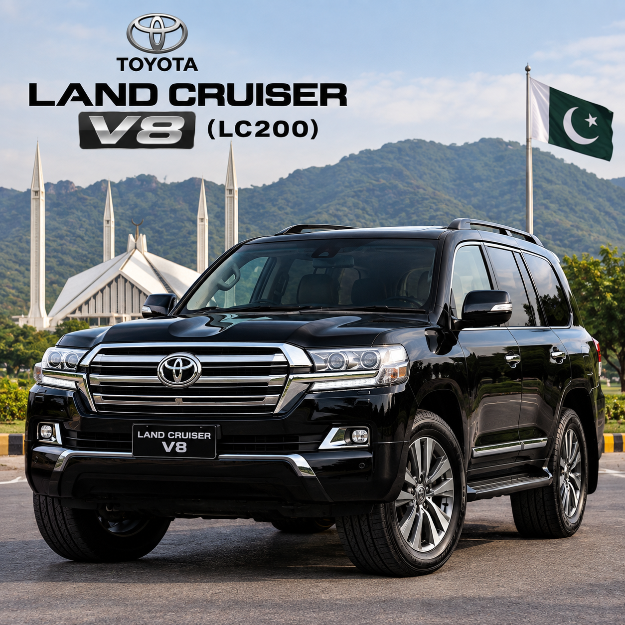 Toyota Land Cruiser V8 (LC200) rental in Lahore