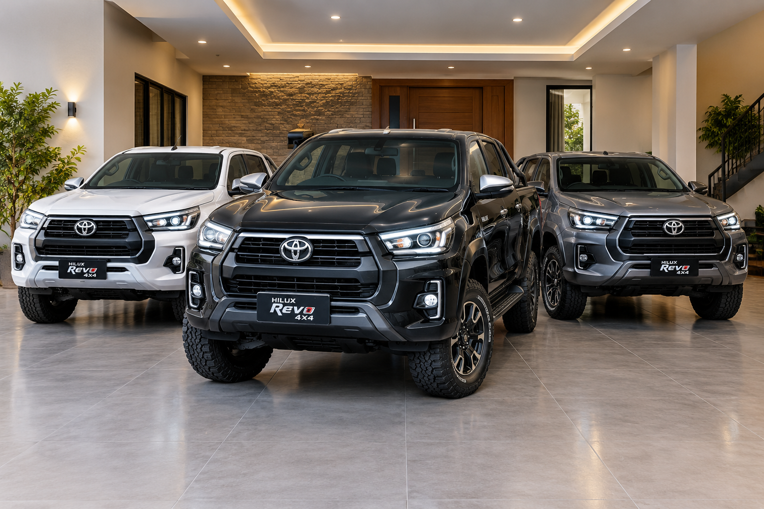 Toyota Hilux Revo pickup rental vehicle in Lahore