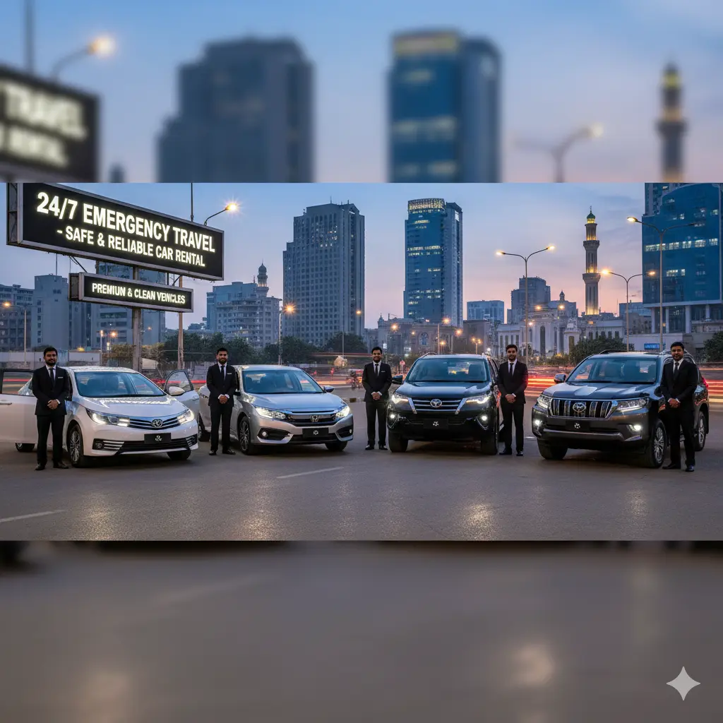 247 Emergency Car Rental Service in Lahore – Fast, Safe & Reliable