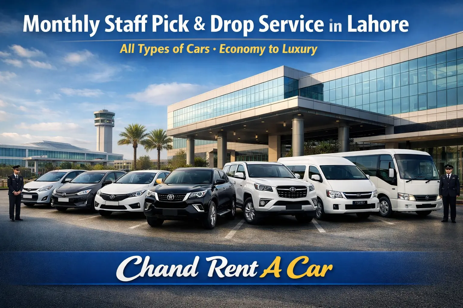 Monthly Staff Pick & Drop Service in Lahore – Reliable Office Transportation with All Types of Cars