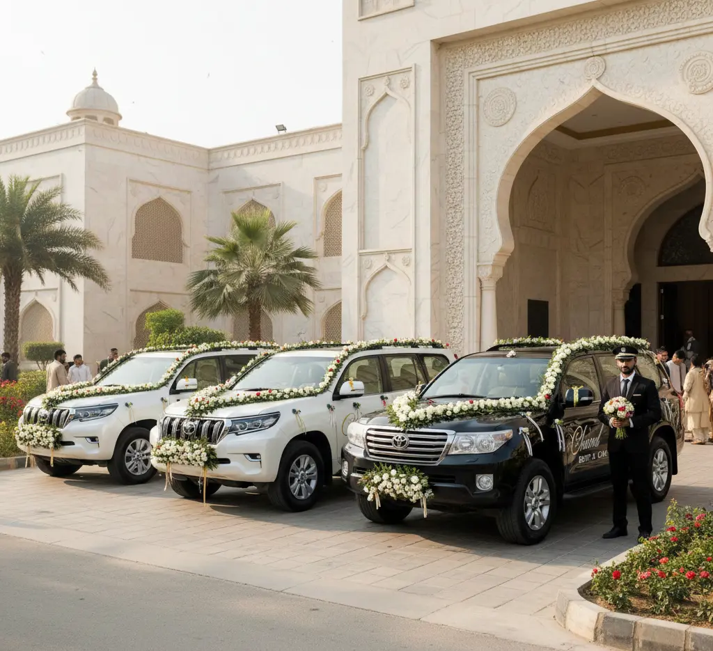 Wedding Car Rental in Lahore – Luxury, Style & Comfort for Your Big Day