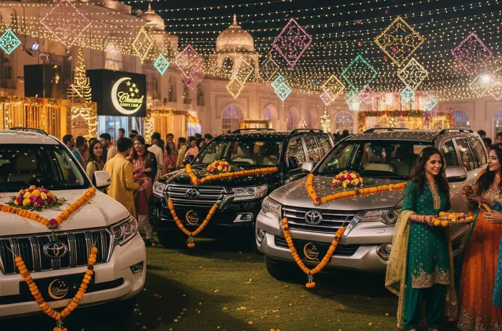 Mehndi Event Car Rental in Lahore – Colorful Celebrations with Luxury Comfort