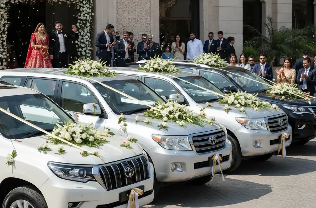 Wedding Car Rental in Lahore – Luxury Transport for Bride, Groom & Guests